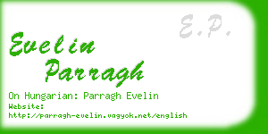 evelin parragh business card